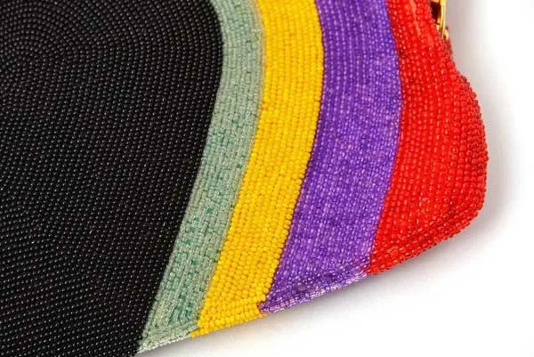 1960's Pierre Cardin Beaded Rainbow Purse