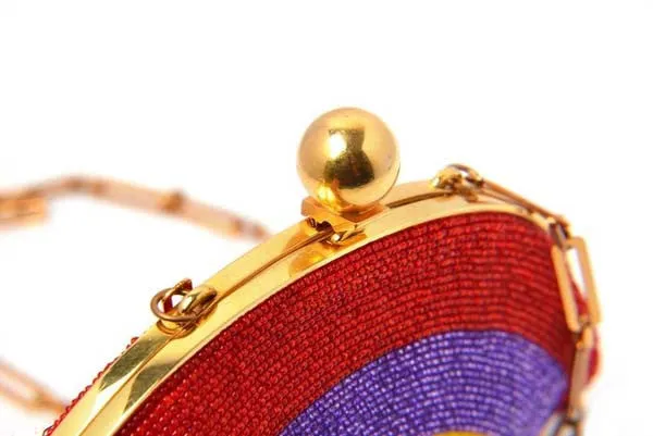 1960's Pierre Cardin Beaded Rainbow Purse