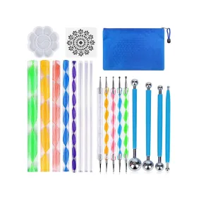 19PCS Mandala Dotting Tools Set with a Zipper Storage Bag for Painting Rocks