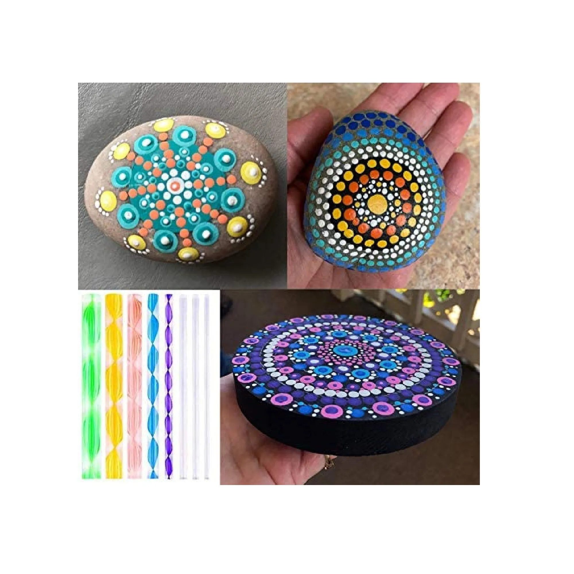 19PCS Mandala Dotting Tools Set with a Zipper Storage Bag for Painting Rocks