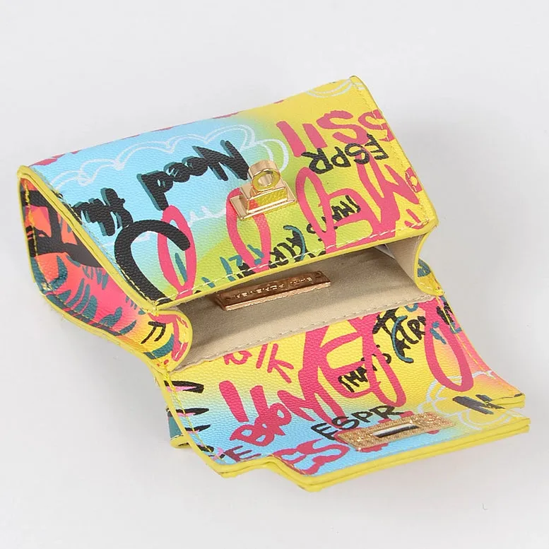 3AM Multi Graffiti Mini Handle Bag