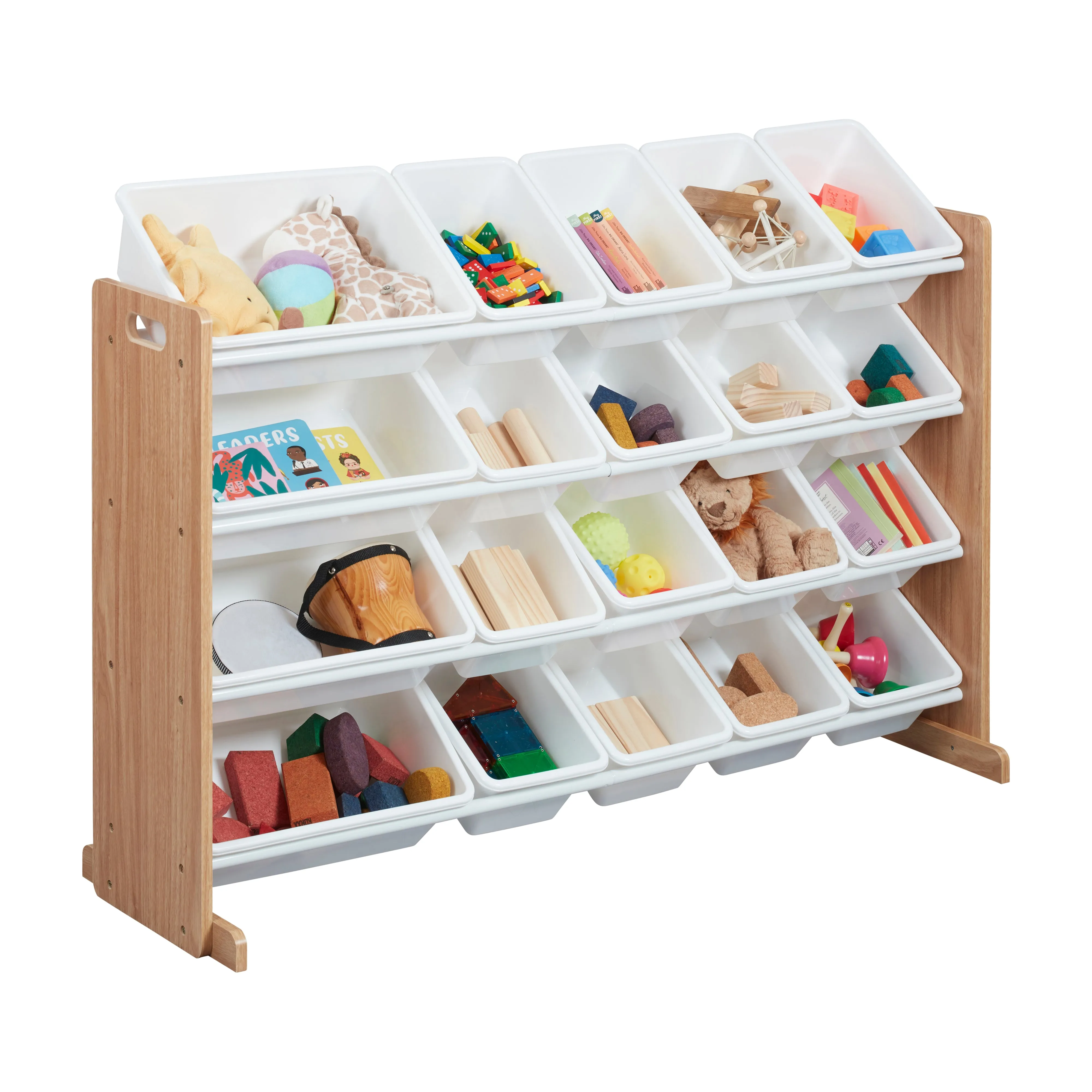 4-Tier Organizer with 20 Bins, Toy Storage