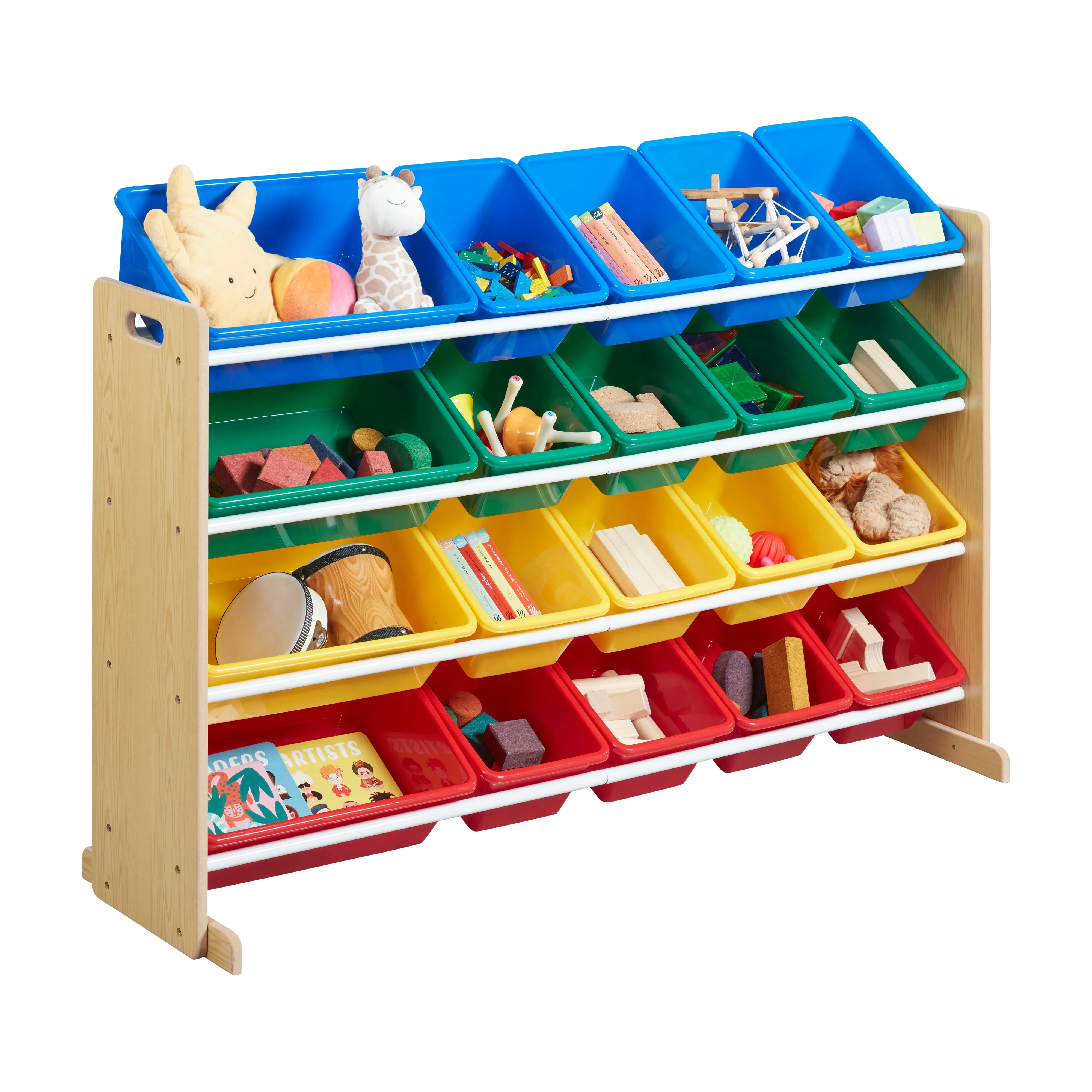 4-Tier Organizer with 20 Bins, Toy Storage