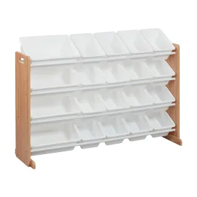 4-Tier Organizer with 20 Bins, Toy Storage