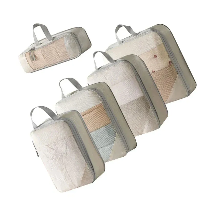 5pc Collapsible Compression Packing Cubes