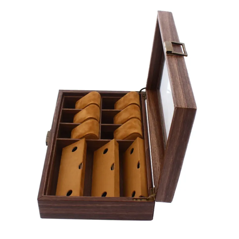 6 Slot Wooden Watches And 3 Slot Sunglasses Display Storage Box Blwl0033