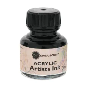 Acrylic Artisit's Ink 30ml, Indian Black