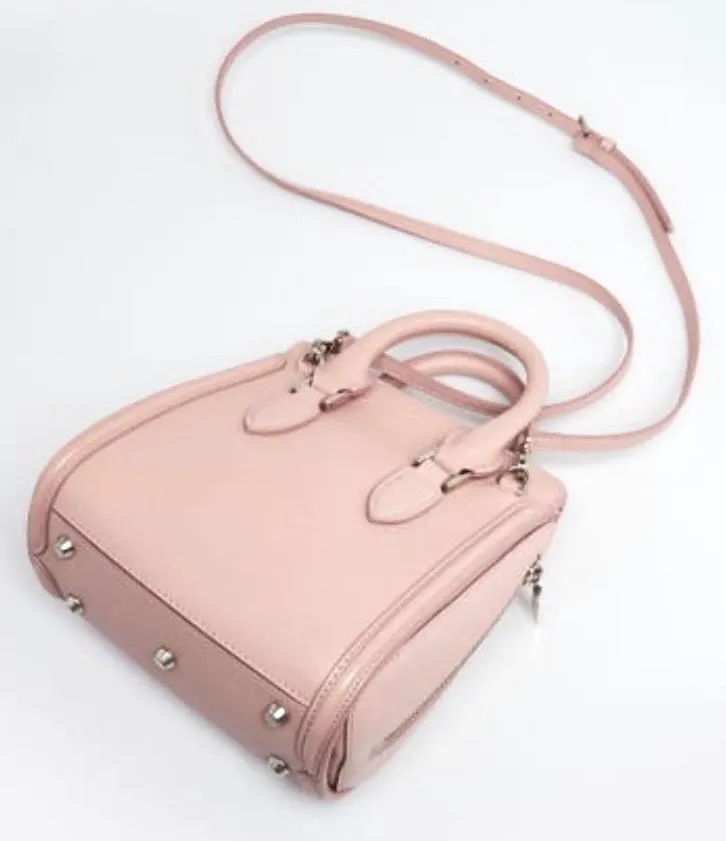 ALEXANDER MCQUEEN CALFSKIN LEATHER MINI HEROINE SHOULDER BAG