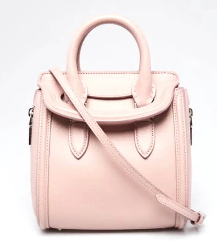 ALEXANDER MCQUEEN CALFSKIN LEATHER MINI HEROINE SHOULDER BAG