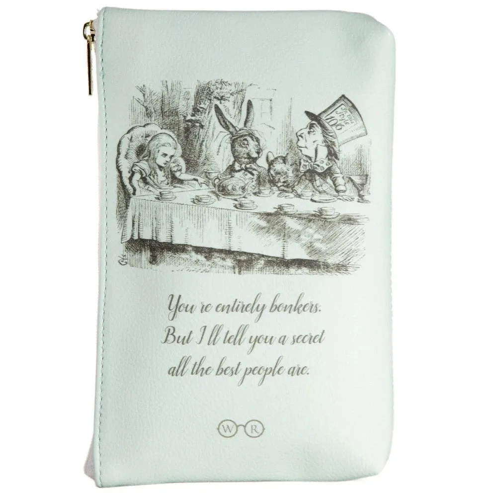 Alice in Wonderland Book Art Zipper Pouch