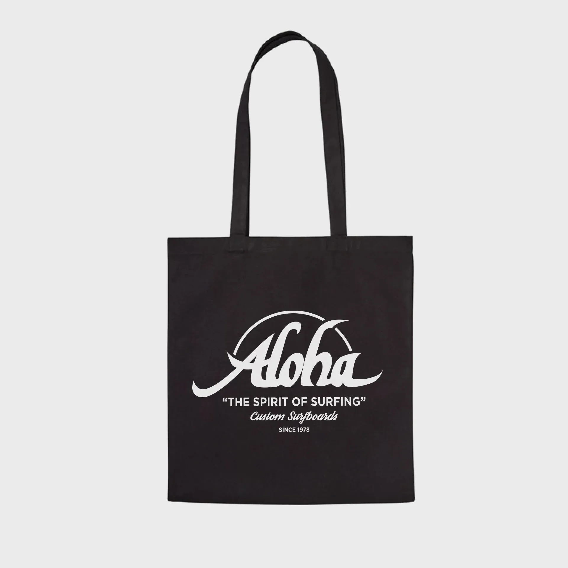 Aloha Custom Tote Bag - Black