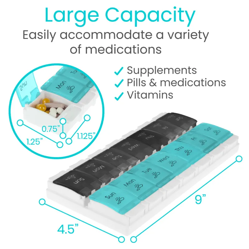 AM & PM Pill Organizer