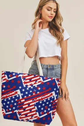 American Flag Tote Bag