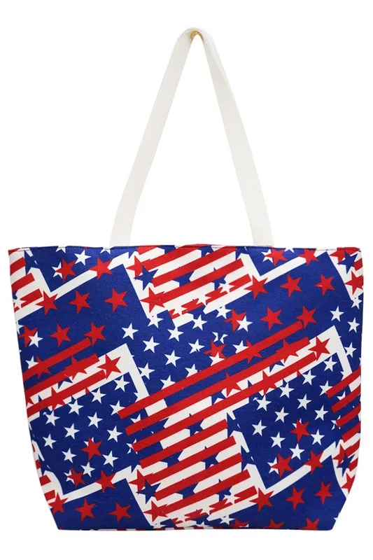 American Flag Tote Bag