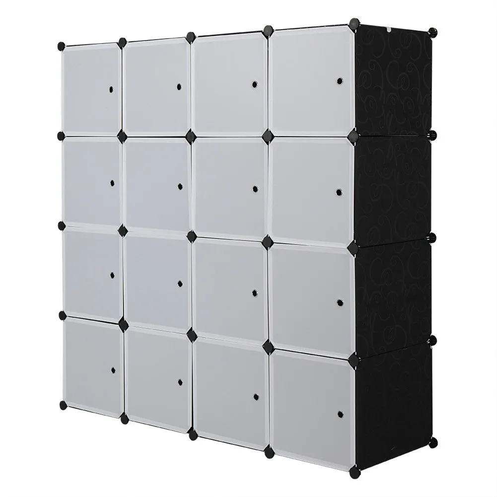 AMYOVE 4 Tier 16 Cube Organizer 142*47*142cm DIY Assemble Cabinet