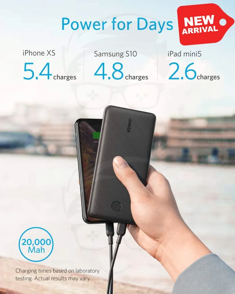 Anker USB C PowerCore Essential 20000 PD (18W) Power Bank