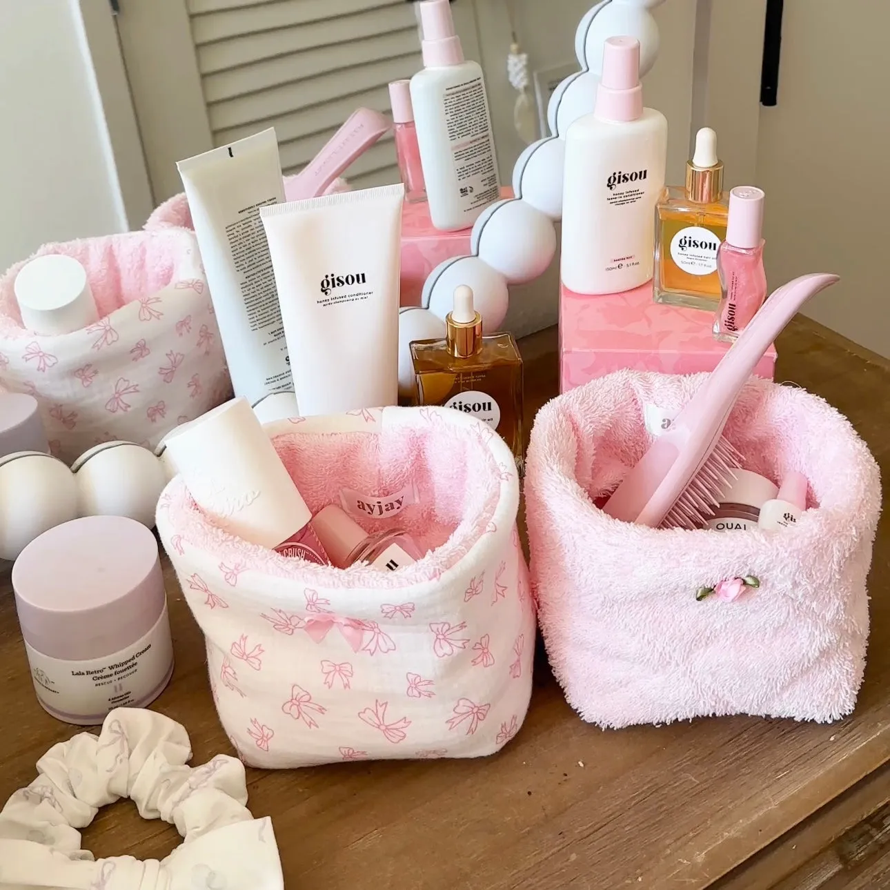 BABY PINK TEDDY ORGANIZER