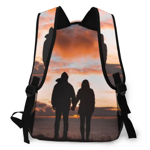 Back To School Gifts for Kids Custom All Print Photo BackPack Personalized Photo Backpack