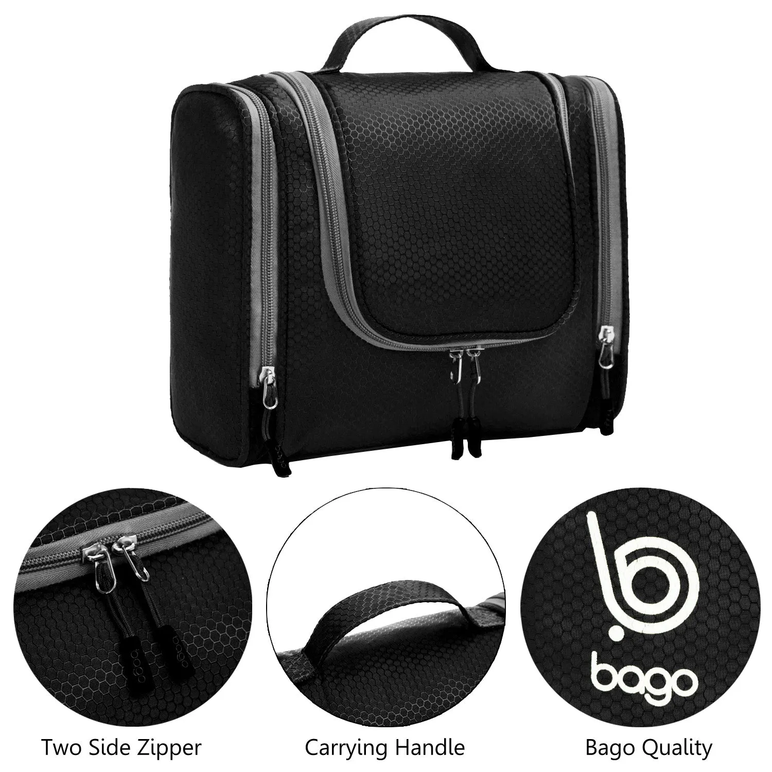 Bago Hanging Toiletry Bag For Women & Men - Travel Bags for Toiletries