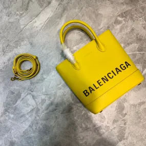 Balen Ville XXS Tote Bag In Yellow, For Women,  Bags 8.3in/21cm