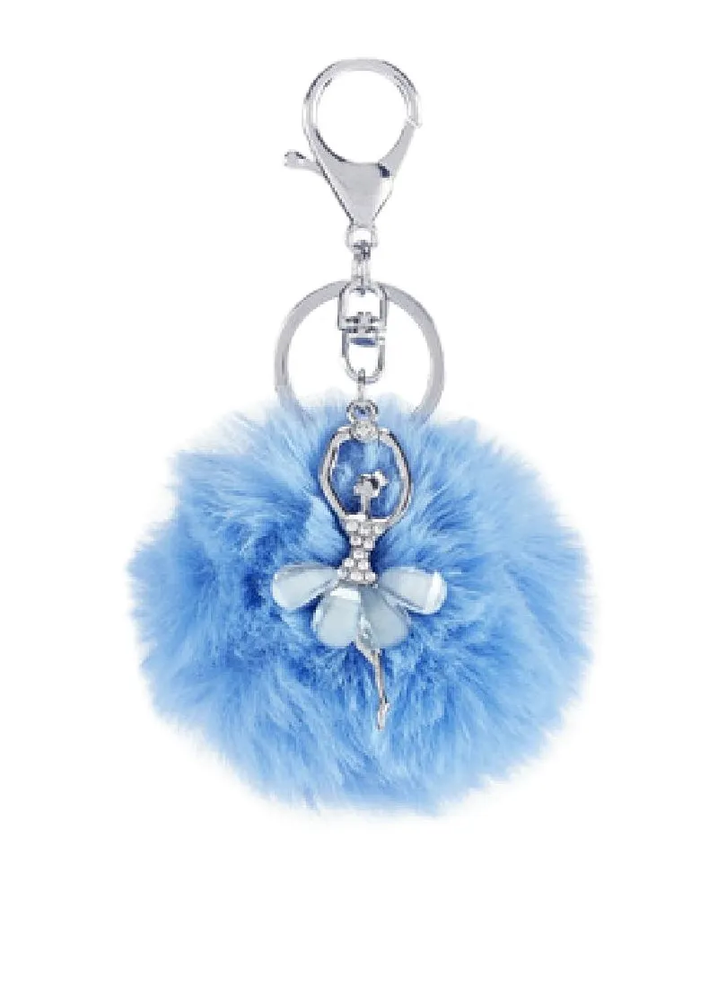 Ballerina Pom-Pom Keychain