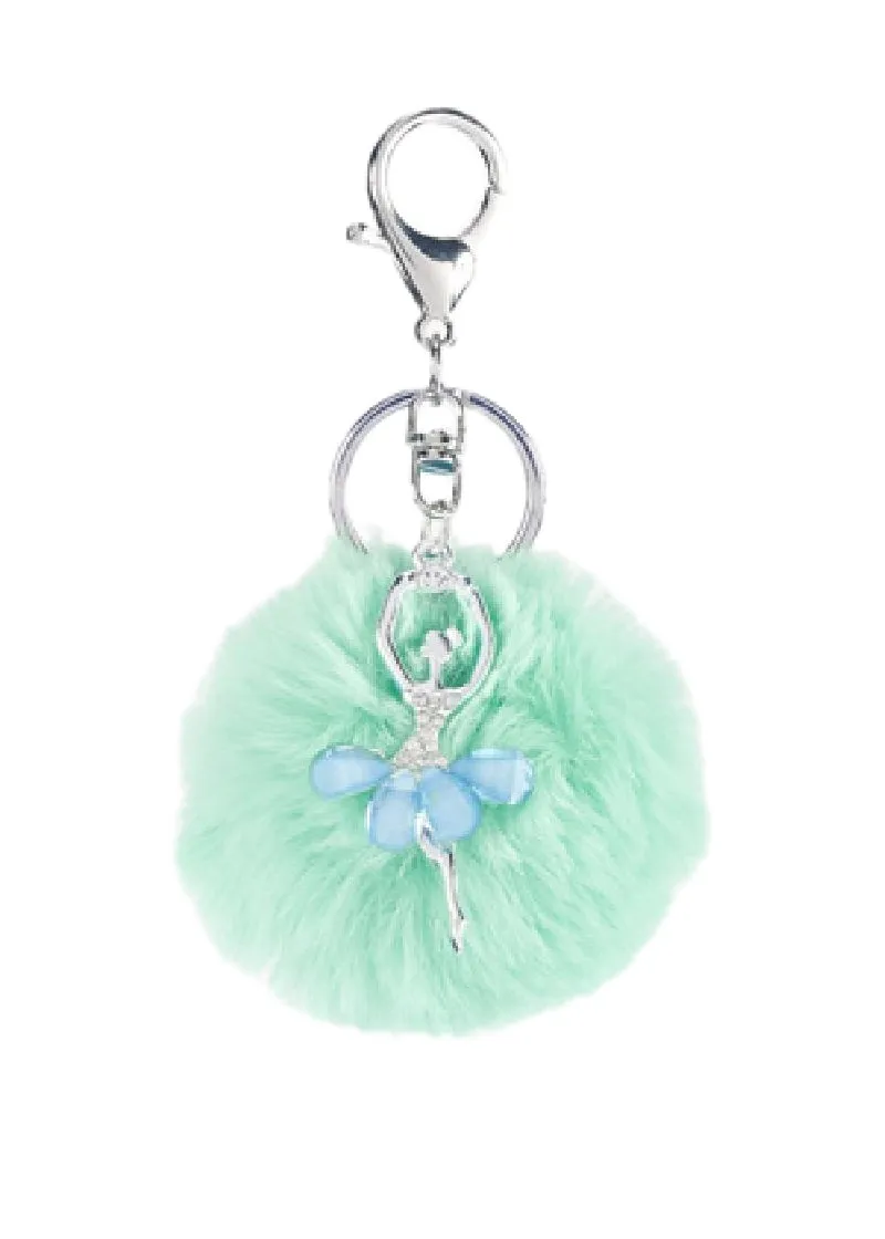 Ballerina Pom-Pom Keychain