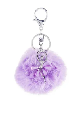 Ballerina Pom-Pom Keychain