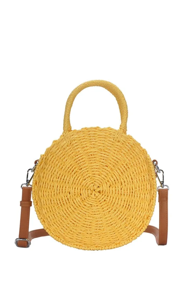 BGS82626 Circle Straw Crossbody