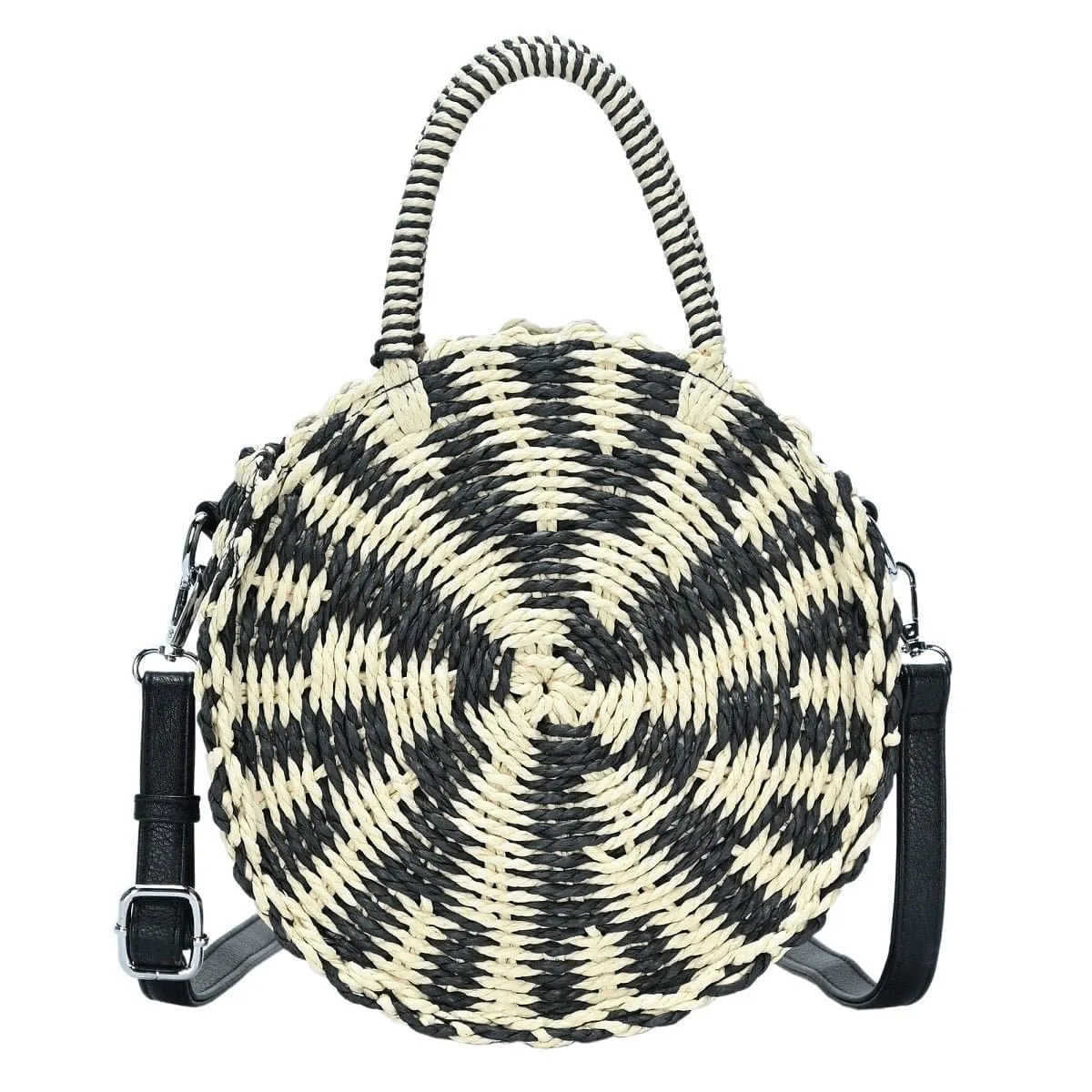 BGS82626 Circle Straw Crossbody