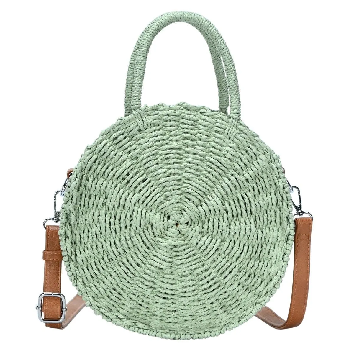 BGS82626 Circle Straw Crossbody