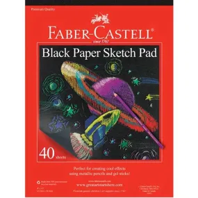 Black Paper Sketch Pad 9in x 12in