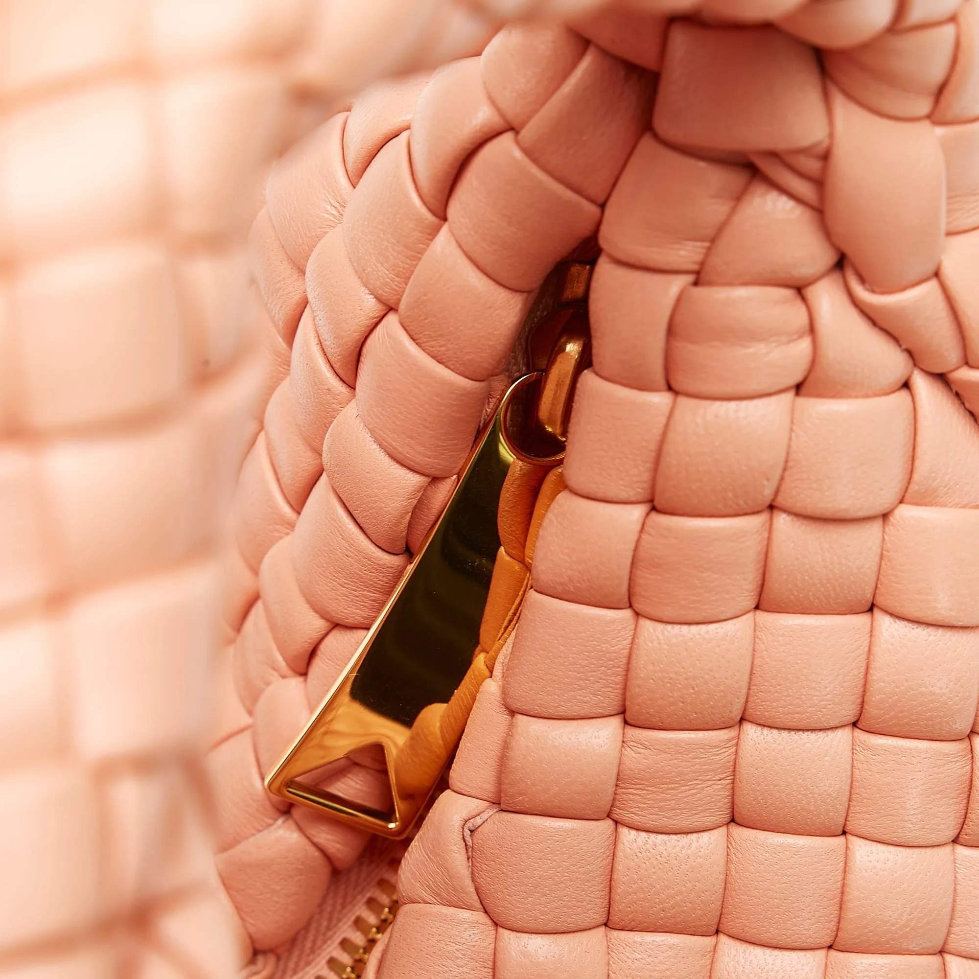 Bottega Veneta Jodie Mini Pink Padded Intrecciato