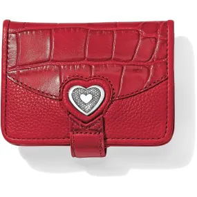 Brighton Women's Bellissimo RED Heart Wallet SS22