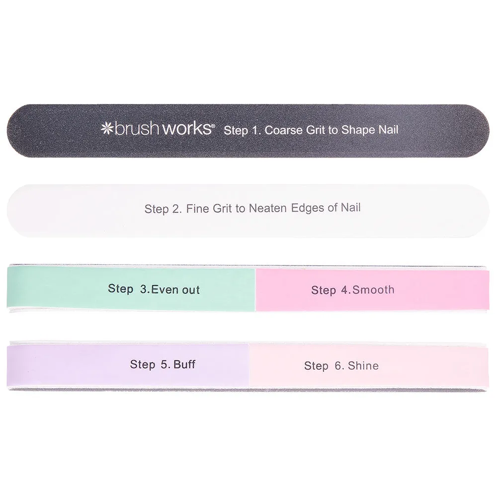 Brushworks 6-Sided Nail File Shape & Shine