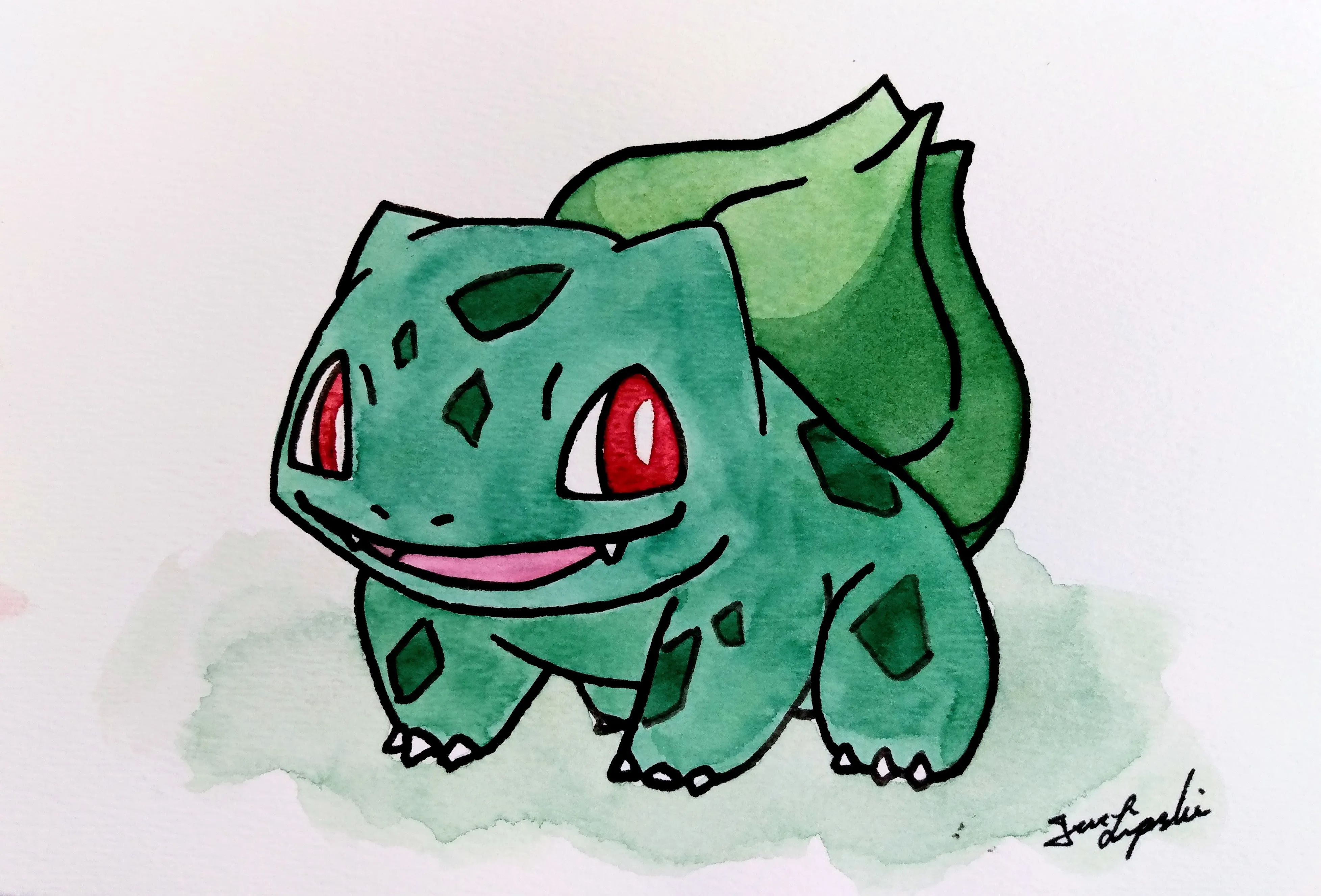 Bulbasaur Ink Drawing