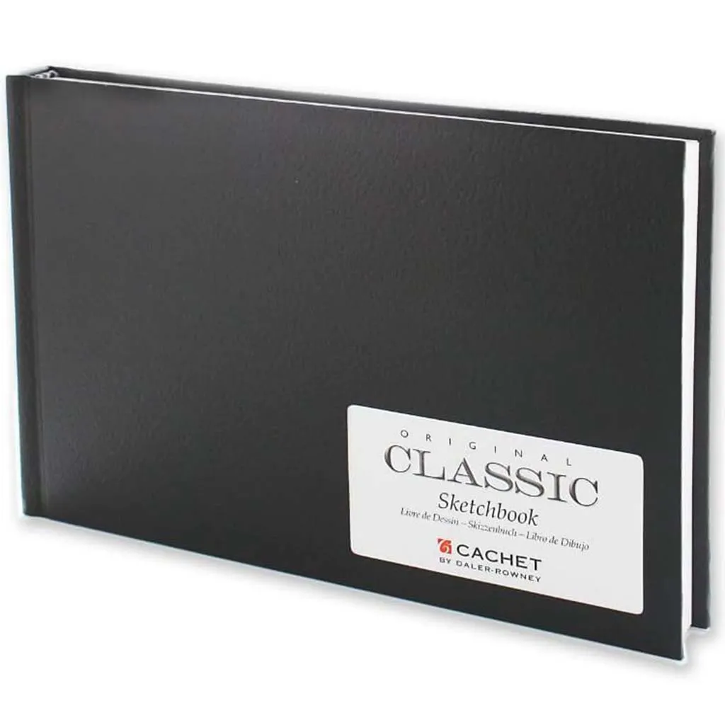 Cachet Classic Black Hardcover Sketch Books  Horizontal