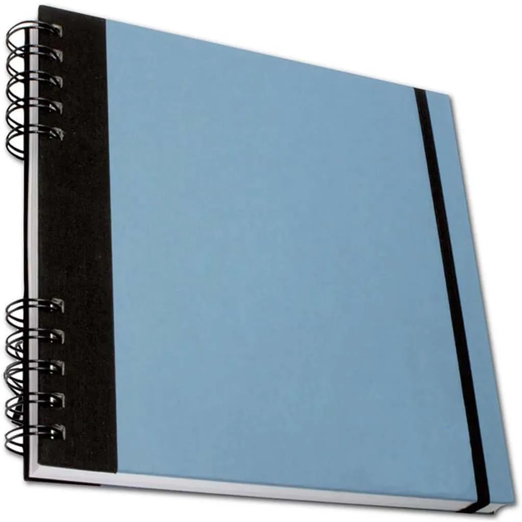 Cachet Wirebound Sketchbook Wirebound Portrait  Cadet Blue  5.25in x 8.25in