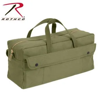 Canvas Jumbo Tool Bag With Brass Zipper