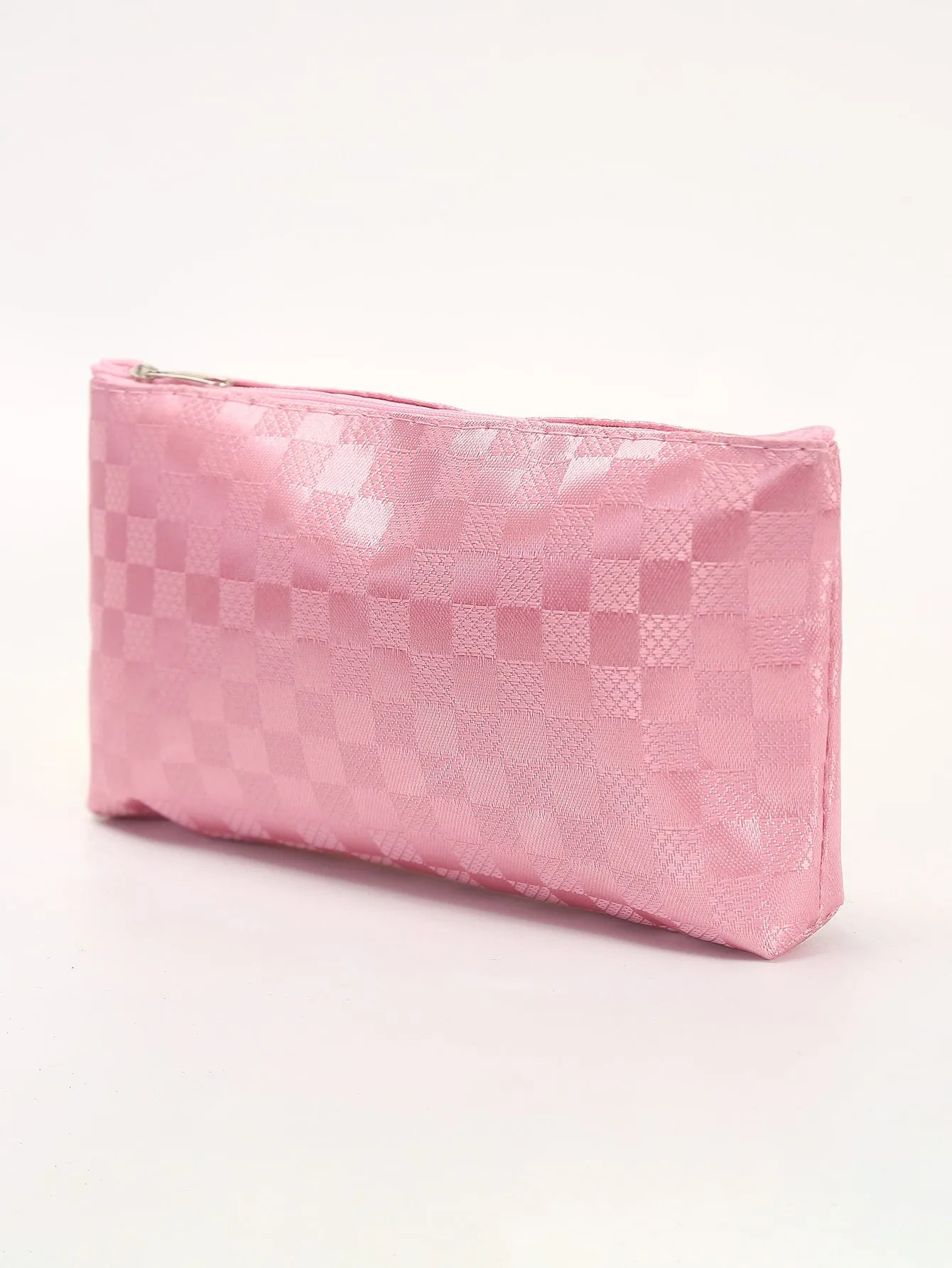 Checkered Makeup Bag Cosmetic Organizer Toiletries Bag Makeup Organizer Zip