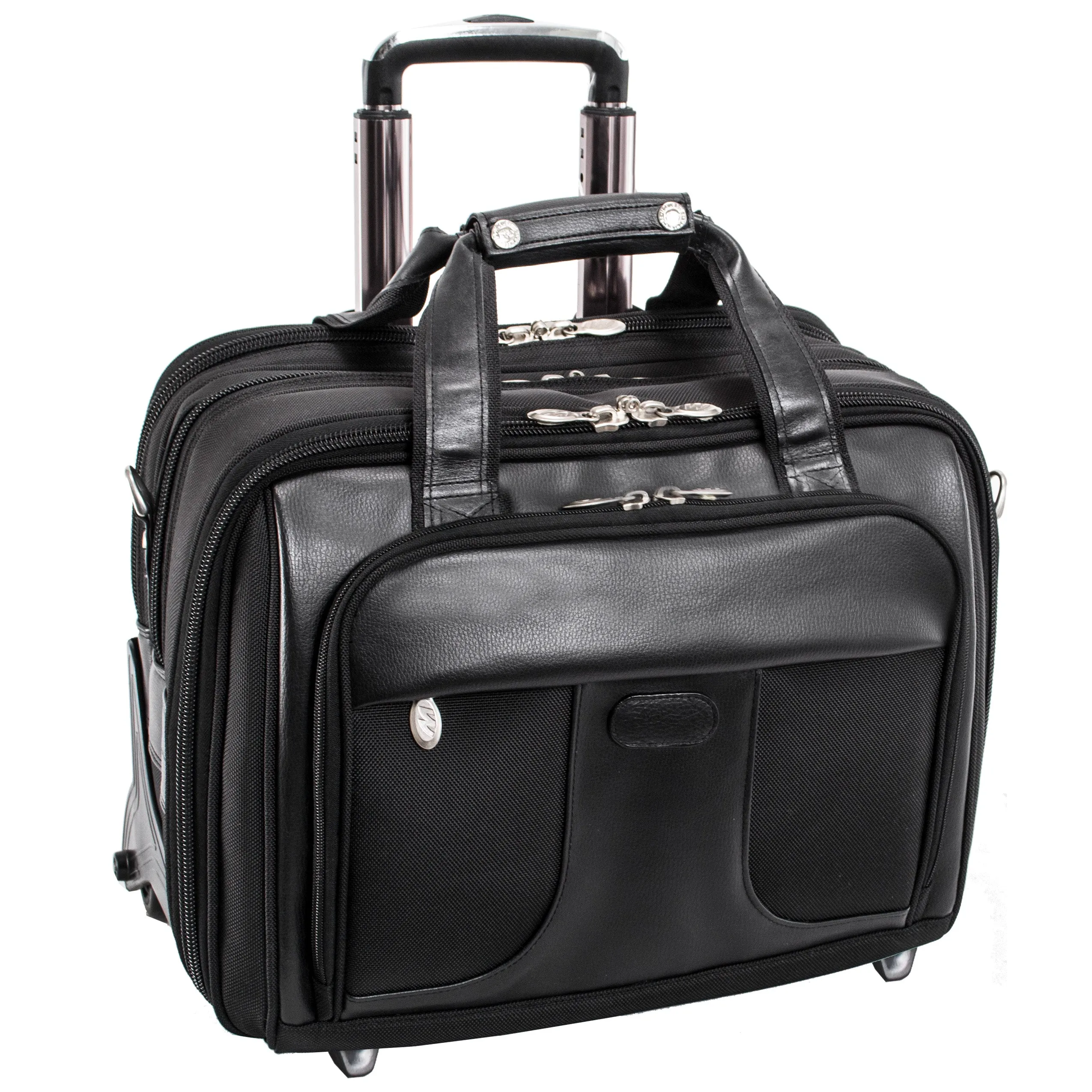 CHICAGO | 17” Nylon Detachable-Wheeled Overnight Laptop Case