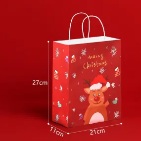 Christmas Gifts Bag Cute Elk Gift Bag For Festival Package 27x21x11cm