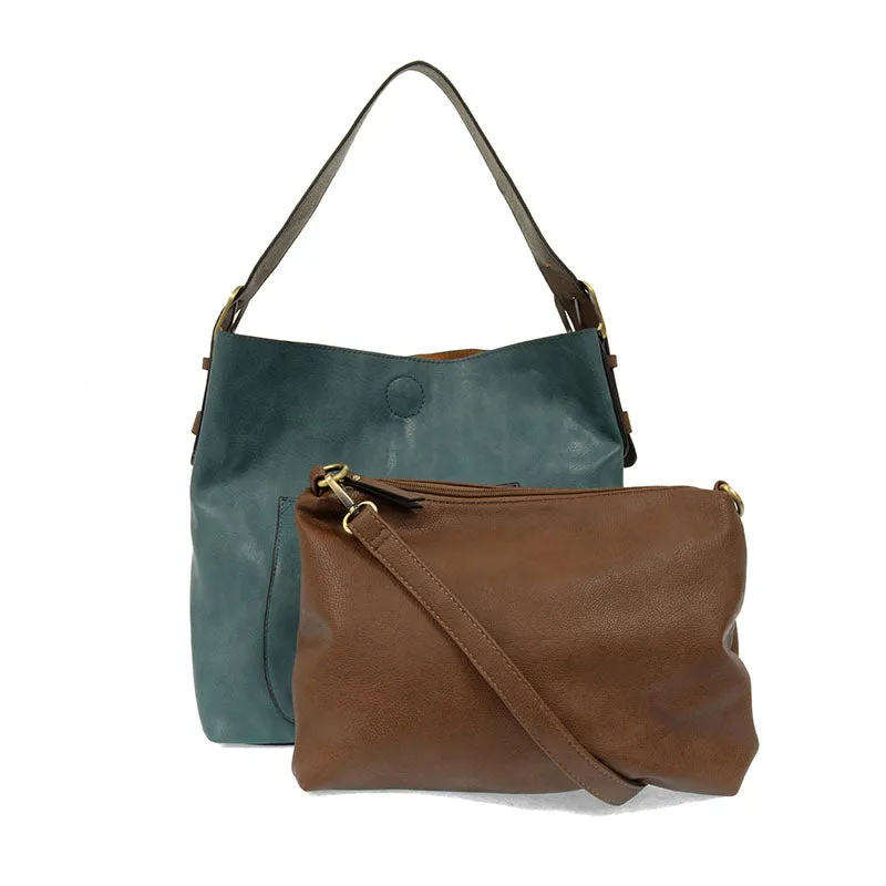 Classic Hobo Handbag with Removable Insert Bag