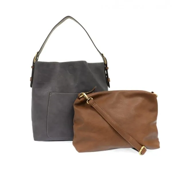 Classic Hobo Handbag with Removable Insert Bag