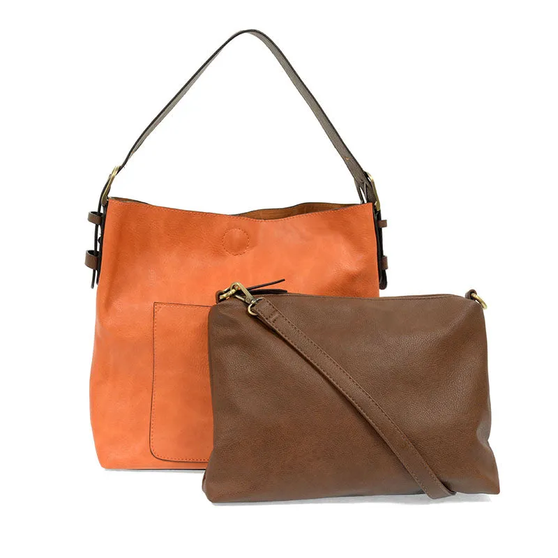 Classic Hobo Handbag with Removable Insert Bag