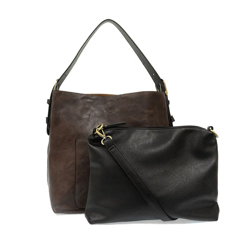 Classic Hobo Handbag with Removable Insert Bag