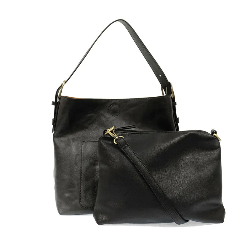 Classic Hobo Handbag with Removable Insert Bag