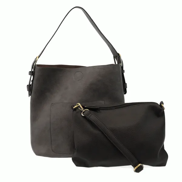 Classic Hobo Handbag with Removable Insert Bag