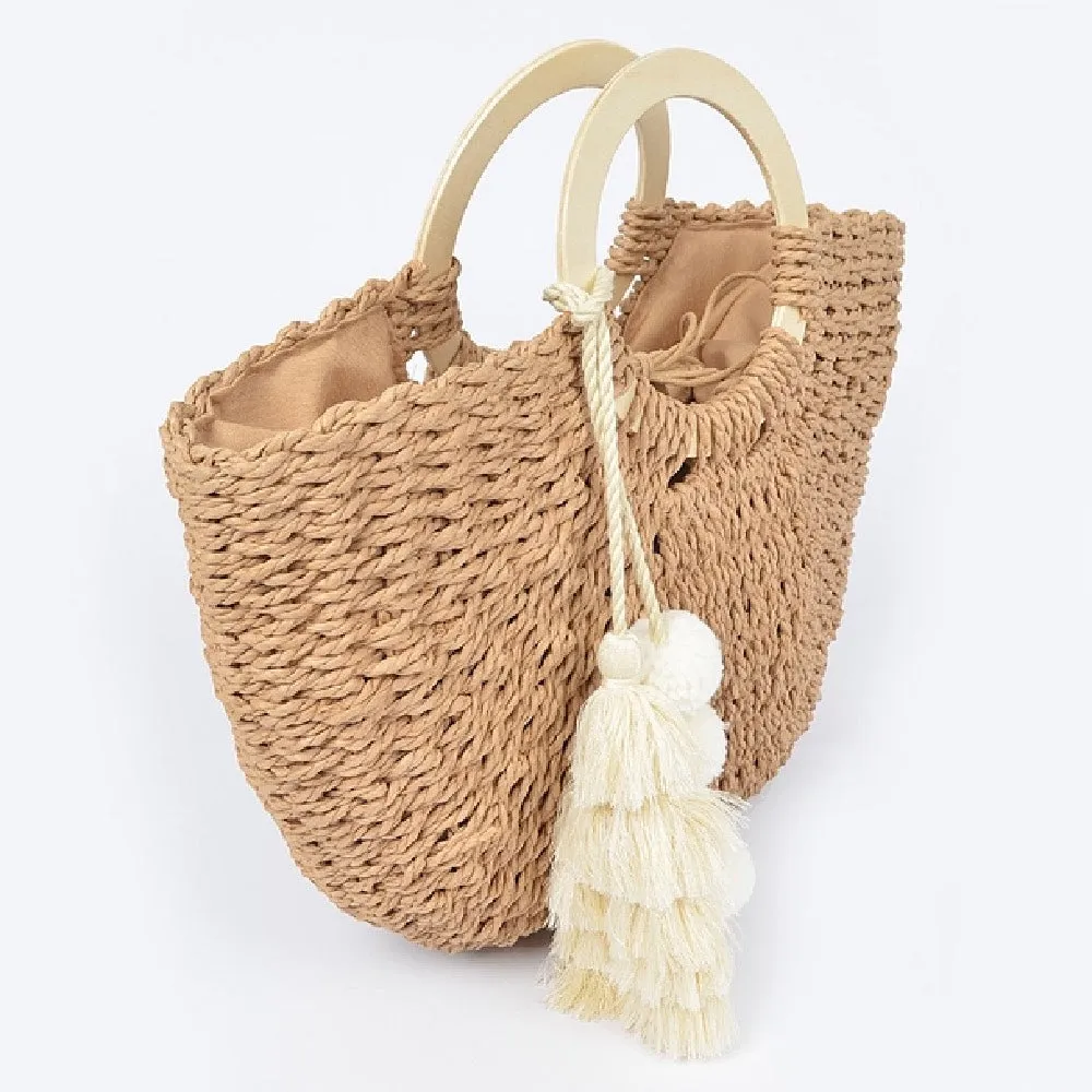 Coconut Island Woven Tote Bag