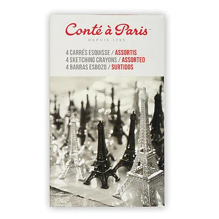 Conte a Paris Sketching Crayons Matchbox Set