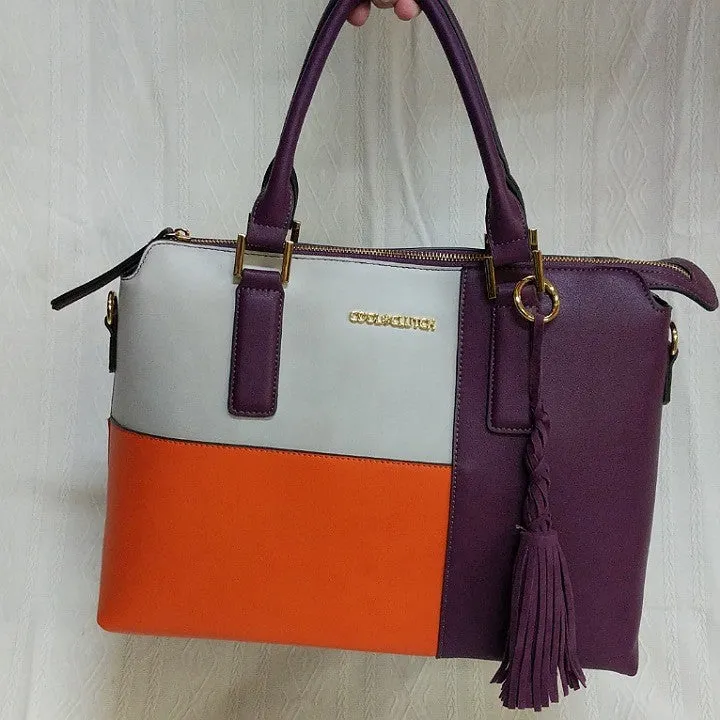 COOL CLUTCH ORANGE PURPLE WINE BAG